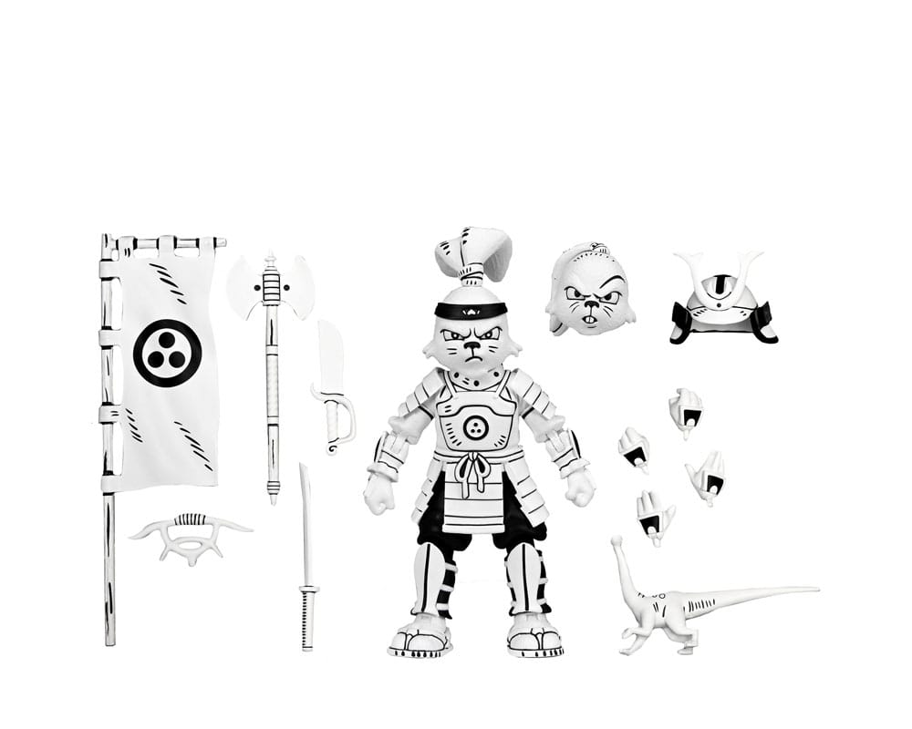 Usagi Yojimbo Action Figure Samurai Usagi Yojimbo Black & White Figure 18 cm - MangaShop.ro