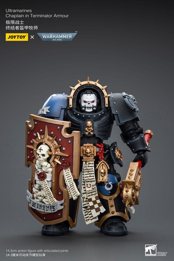 Warhammer 40k Action Figure 1/18 Ultramarines Chaplain in Terminator Armour 12 cm - MangaShop.ro