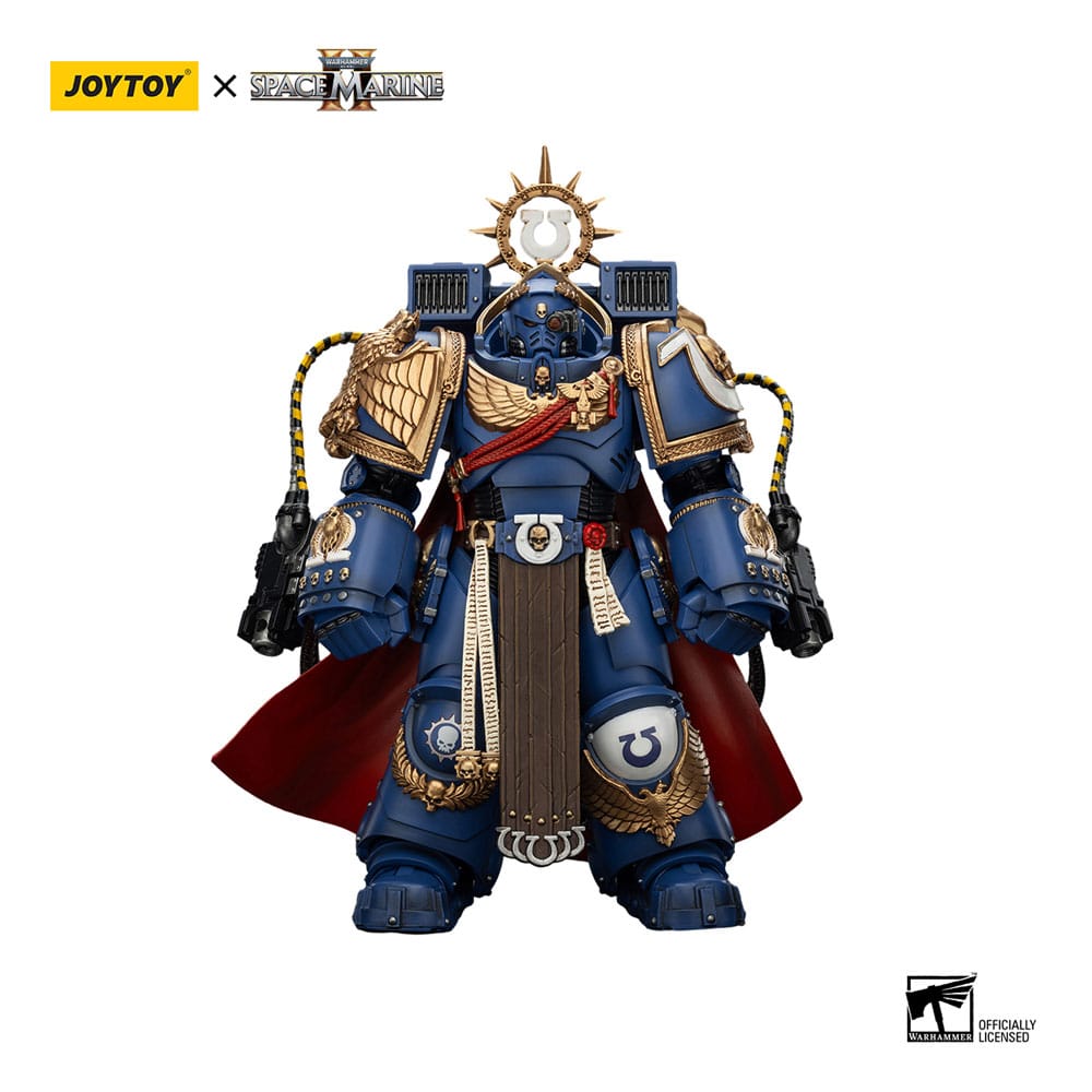 Warhammer 40k Action Figure Ultramarines Marneus Calgar Chapter Master with MKX Gravis Armour and Gauntlets of Ultramar 20 cm - MangaShop.ro