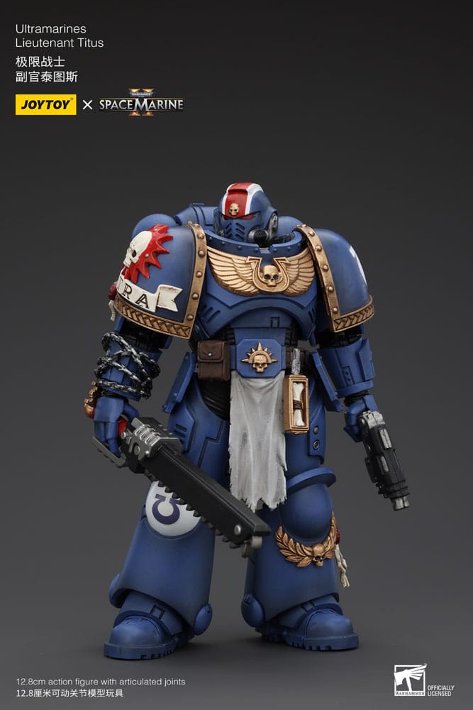 Warhammer 40k Action Figure 1/18 Uitramarines Lieutenant Titus 13 cm - MangaShop.ro