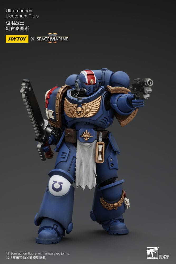 Warhammer 40k Action Figure 1/18 Uitramarines Lieutenant Titus 13 cm - MangaShop.ro
