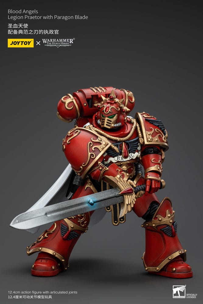 Warhammer The Horus Heresy Action Figure 1/18 Blood Angels Legion Praetor with Paragon Blade 13 cm - MangaShop.ro
