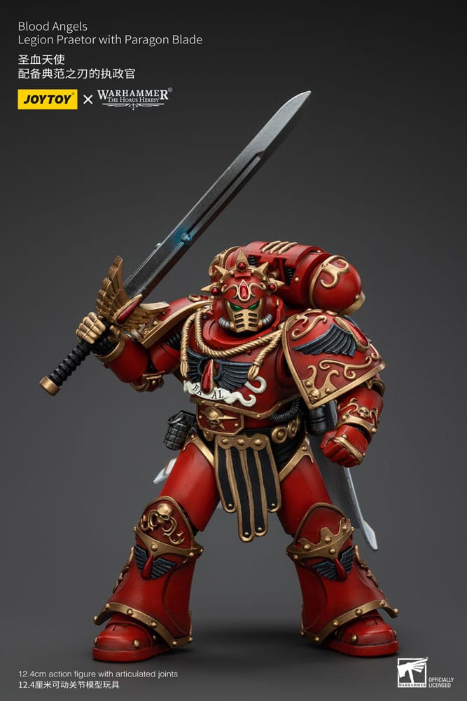 Warhammer The Horus Heresy Action Figure 1/18 Blood Angels Legion Praetor with Paragon Blade 13 cm - MangaShop.ro