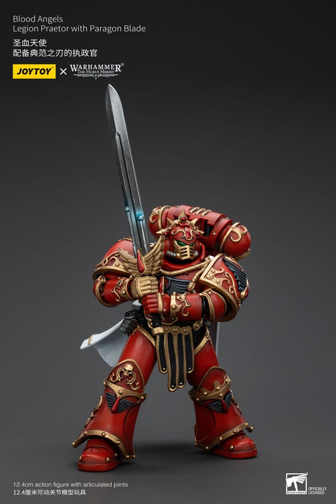 Warhammer The Horus Heresy Action Figure 1/18 Blood Angels Legion Praetor with Paragon Blade 13 cm - MangaShop.ro