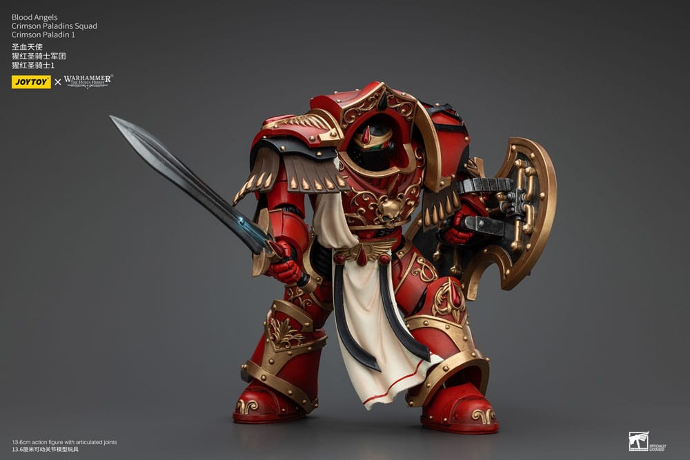 Warhammer The Horus Heresy Action Figure 1/18 Blood Angels Crimson Paladins Squad Crimson Paladin 1 14 cm - MangaShop.ro