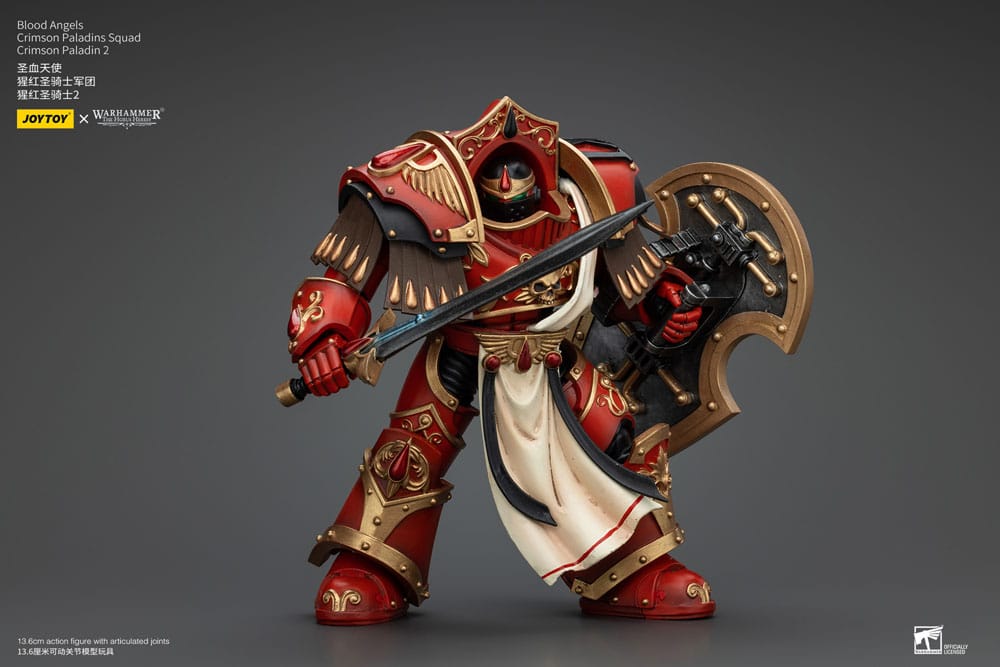 Warhammer The Horus Heresy Action Figure 1/18 Blood Angels Crimson Paladins Squad Crimson Paladin 2 14 cm - MangaShop.ro