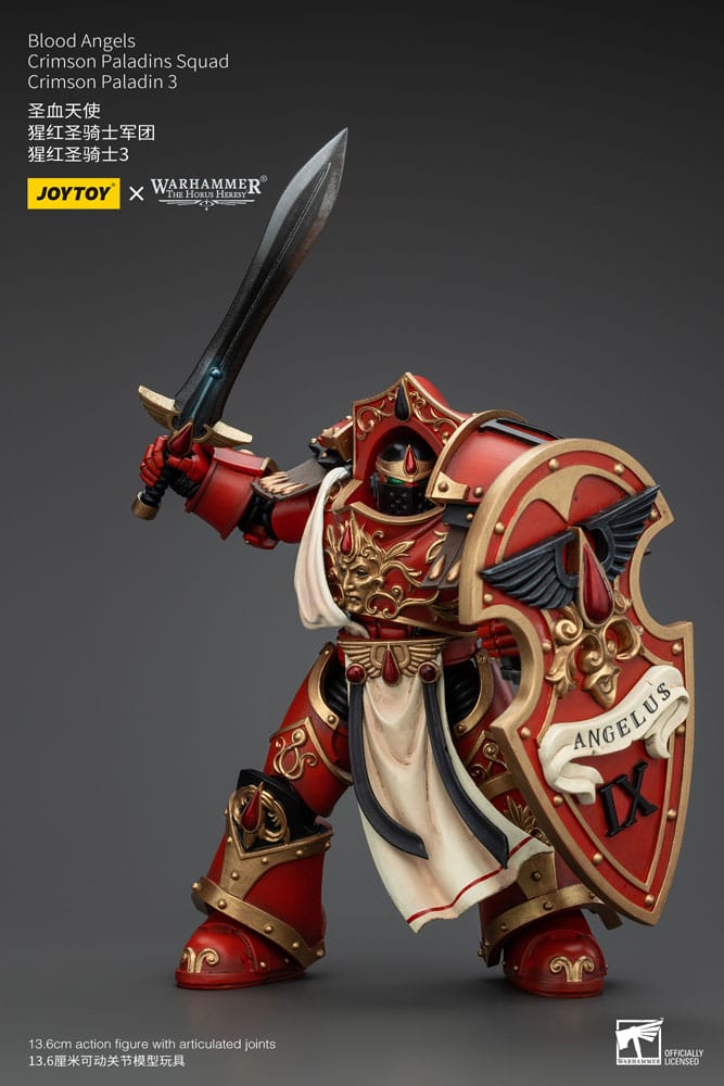 Warhammer The Horus Heresy Action Figure 1/18 Blood Angels Crimson Paladins Squad Crimson Paladin 3 14 cm - MangaShop.ro