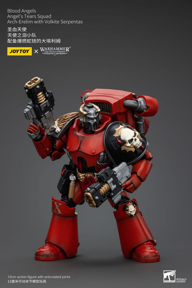 Warhammer The Horus Heresy Action Figure 1/18 Blood Angels Angel's Tears Squad Arch-Erelim with Volkite Serpentas 12 cm - MangaShop.ro