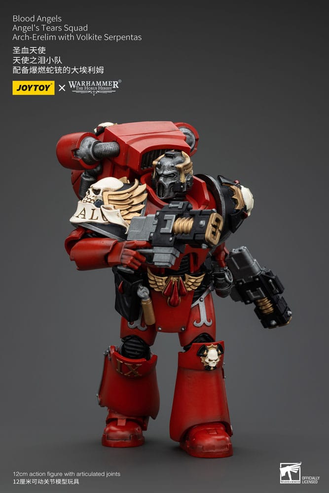 Warhammer The Horus Heresy Action Figure 1/18 Blood Angels Angel's Tears Squad Arch-Erelim with Volkite Serpentas 12 cm - MangaShop.ro