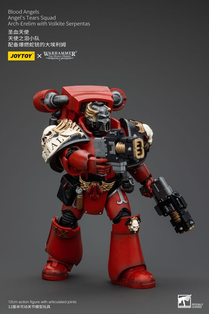 Warhammer The Horus Heresy Action Figure 1/18 Blood Angels Angel's Tears Squad Arch-Erelim with Volkite Serpentas 12 cm - MangaShop.ro