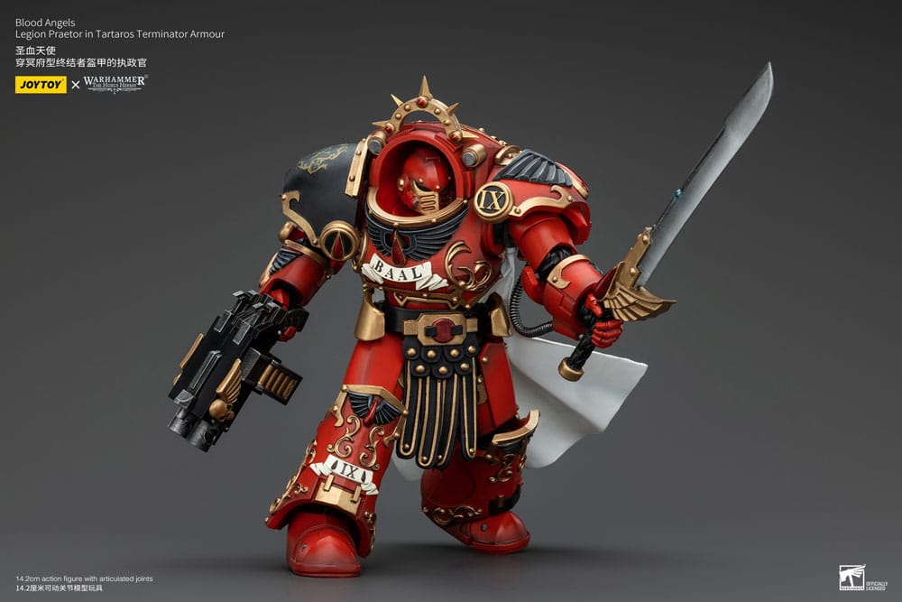 Warhammer The Horus Heresy Action Figure 1/18 Blood Angels Legion Praetor in Tartaros Terminator Armour 14 cm - MangaShop.ro