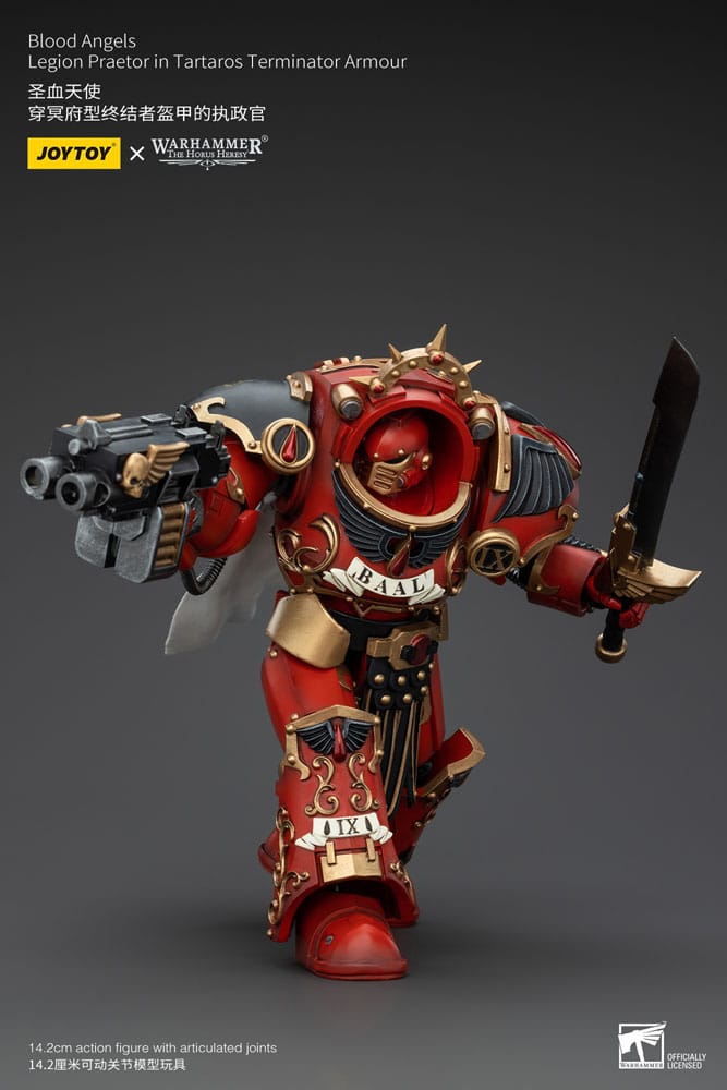 Warhammer The Horus Heresy Action Figure 1/18 Blood Angels Legion Praetor in Tartaros Terminator Armour 14 cm - MangaShop.ro