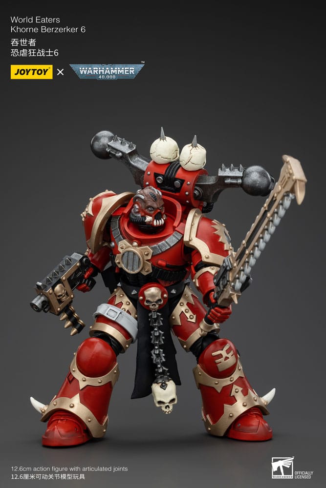 Warhammer 40k Action Figure 1/18 World Eaters Khorne Berzerker 6 13 cm - MangaShop.ro