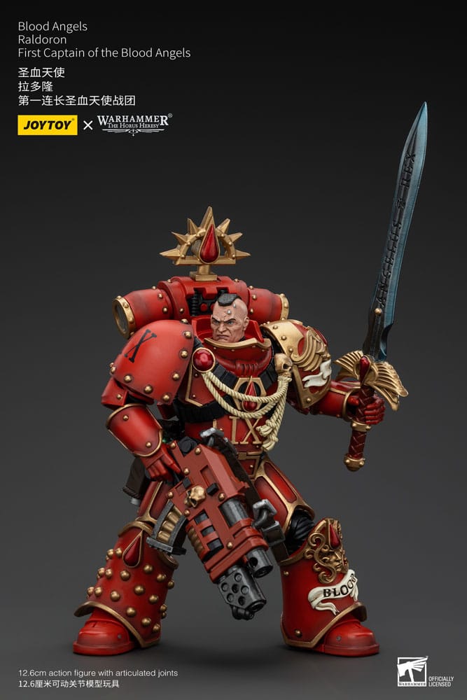 Warhammer The Horus Heresy Action Figure 1/18 Blood Angels Raldoron First Captain of the Blood Angels 13 cm - MangaShop.ro