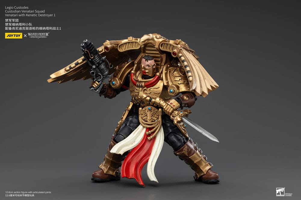 Warhammer The Horus Heresy Action Figure 1/18 Legio Custodes Custodian Venatari Squad Venatari with Kenetic Destroyer 1 13 cm - MangaShop.ro