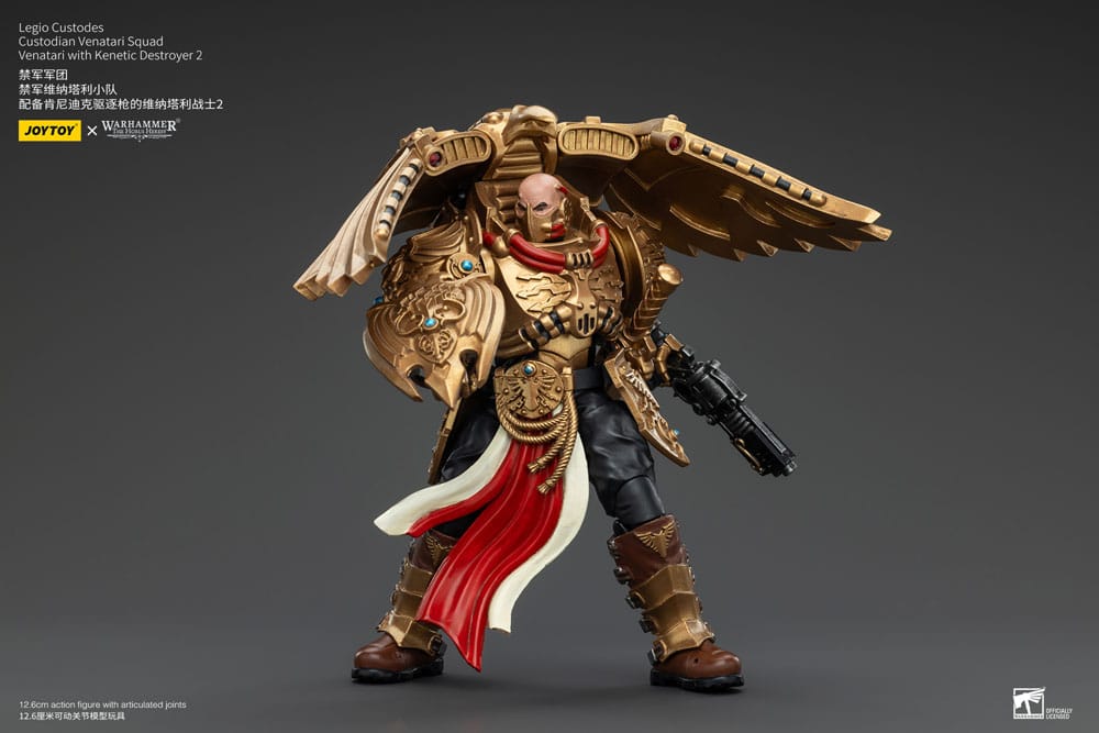 Warhammer The Horus Heresy Action Figure 1/18 Legio Custodes Custodian Venatari Squad Venatari with Kenetic Destroyer 2 13 cm - MangaShop.ro