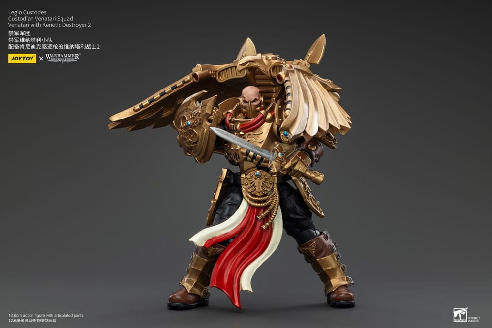 Warhammer The Horus Heresy Action Figure 1/18 Legio Custodes Custodian Venatari Squad Venatari with Kenetic Destroyer 2 13 cm - MangaShop.ro