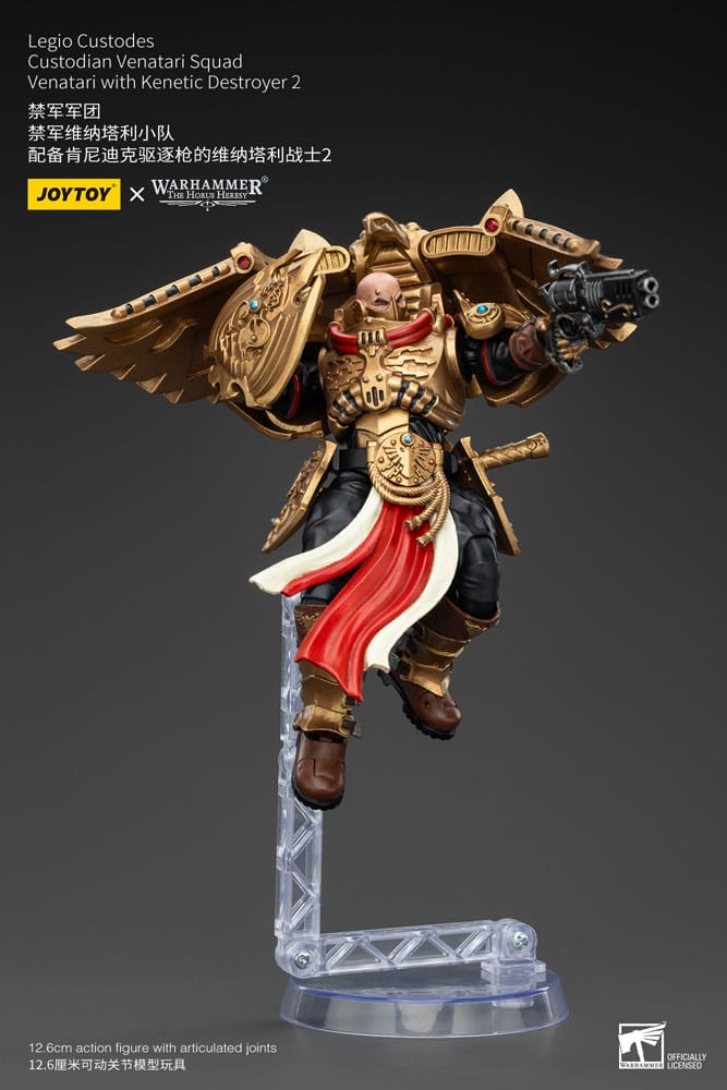 Warhammer The Horus Heresy Action Figure 1/18 Legio Custodes Custodian Venatari Squad Venatari with Kenetic Destroyer 2 13 cm - MangaShop.ro