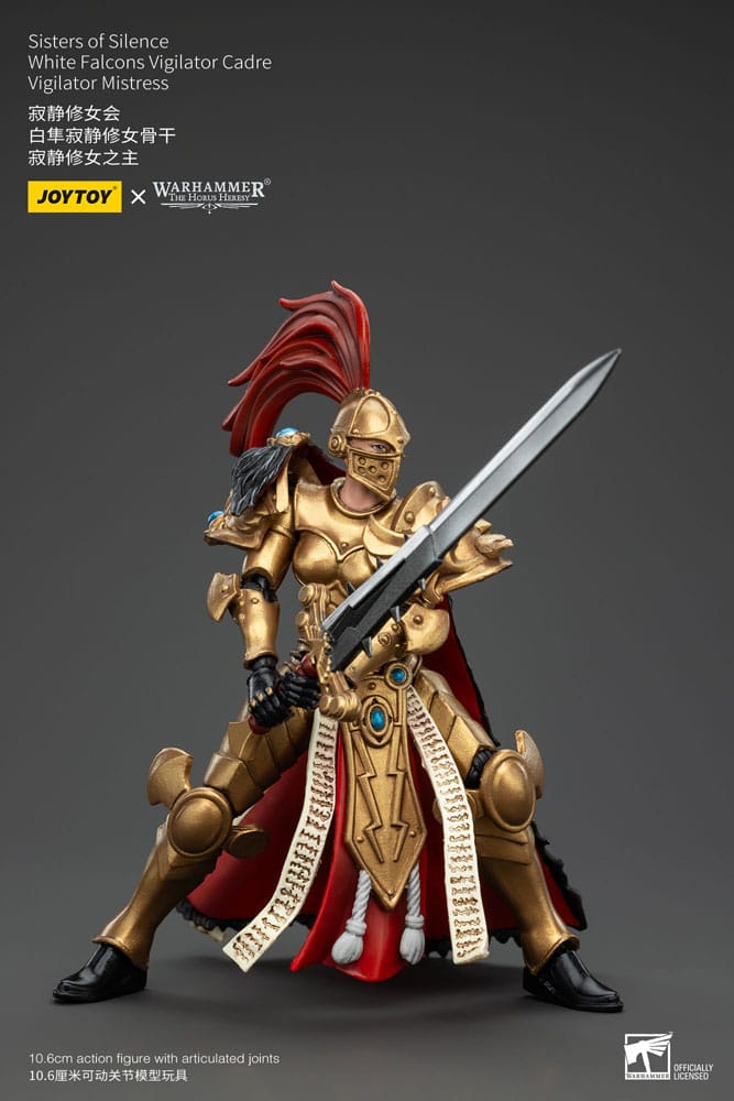 Warhammer The Horus Heresy Action Figure Sisters of Silence White Falcons Vigilator Cadre Vigilator Mistress 19 cm - MangaShop.ro