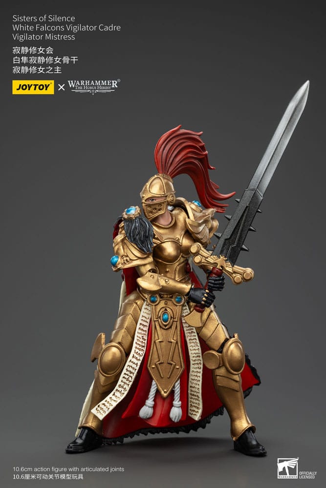 Warhammer The Horus Heresy Action Figure Sisters of Silence White Falcons Vigilator Cadre Vigilator Mistress 19 cm - MangaShop.ro