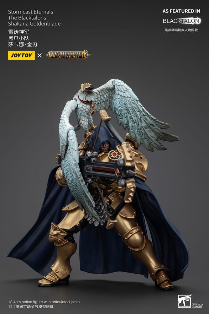 Warhammer Age of Sigmar Action Figure Stormcast Eternals The Blacktalons Shakana Goldenblade 20 cm - MangaShop.ro