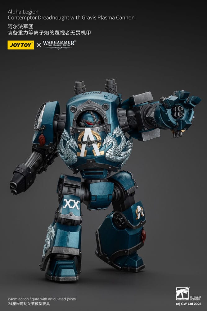 Warhammer The Horus Heresy Action Figure Alpha Legion Contemptor Dreadnought with Gravis Plasma Cannon 25 cm - MangaShop.ro