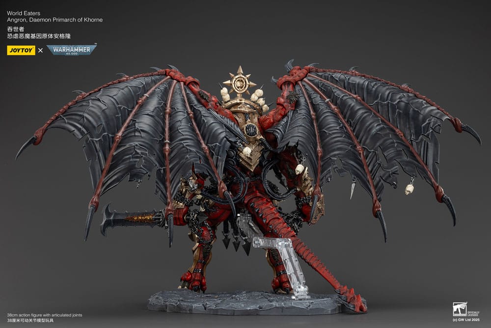 Warhammer 40k Action Figure World Eaters Angron Daemon Primarch of Khorne 48 cm - MangaShop.ro