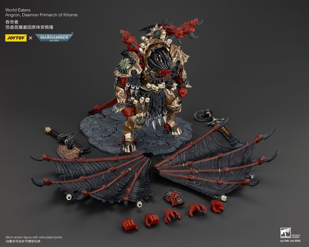 Warhammer 40k Action Figure World Eaters Angron Daemon Primarch of Khorne 48 cm - MangaShop.ro