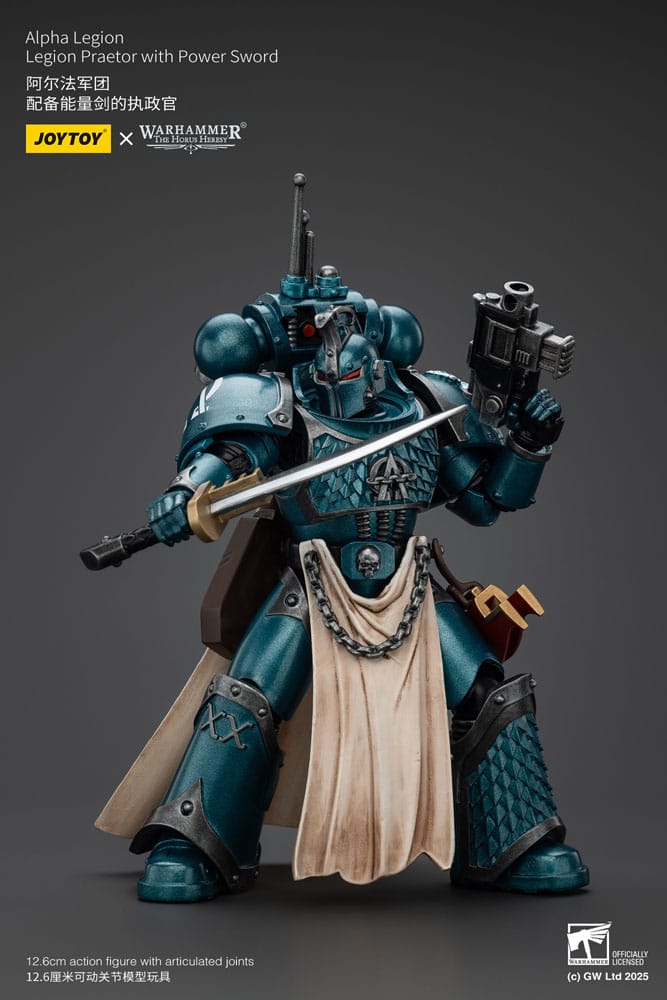 Warhammer The Horus Heresy Action Figure Alpha Legion Praetor with Power Sword 20 cm - MangaShop.ro