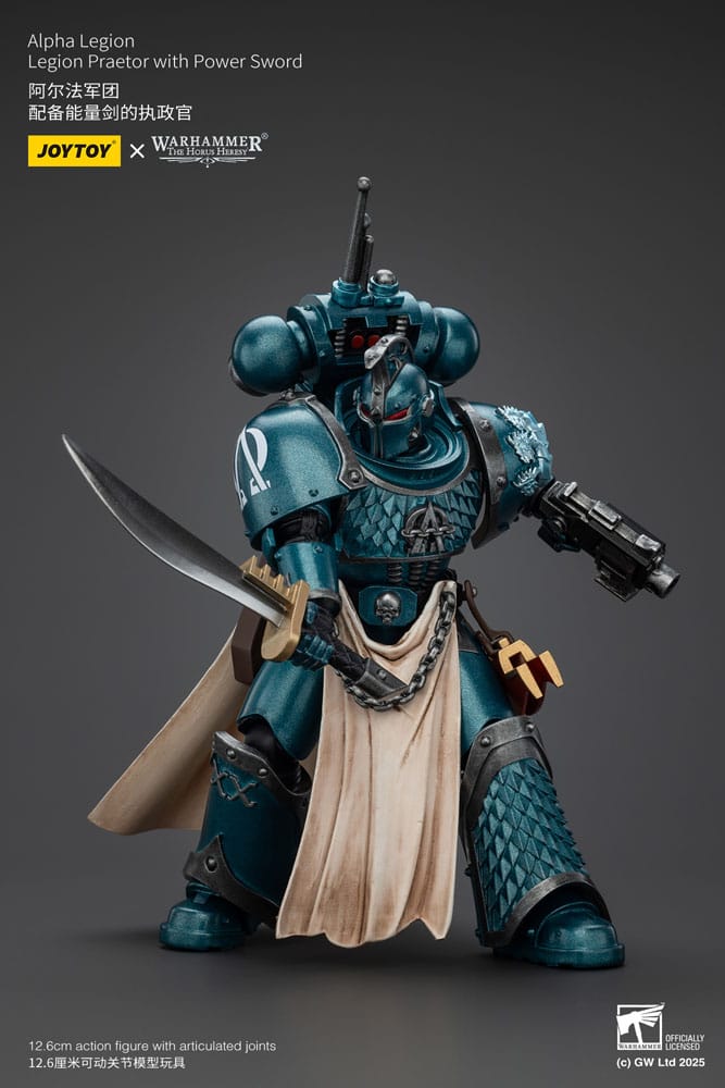 Warhammer The Horus Heresy Action Figure Alpha Legion Praetor with Power Sword 20 cm - MangaShop.ro