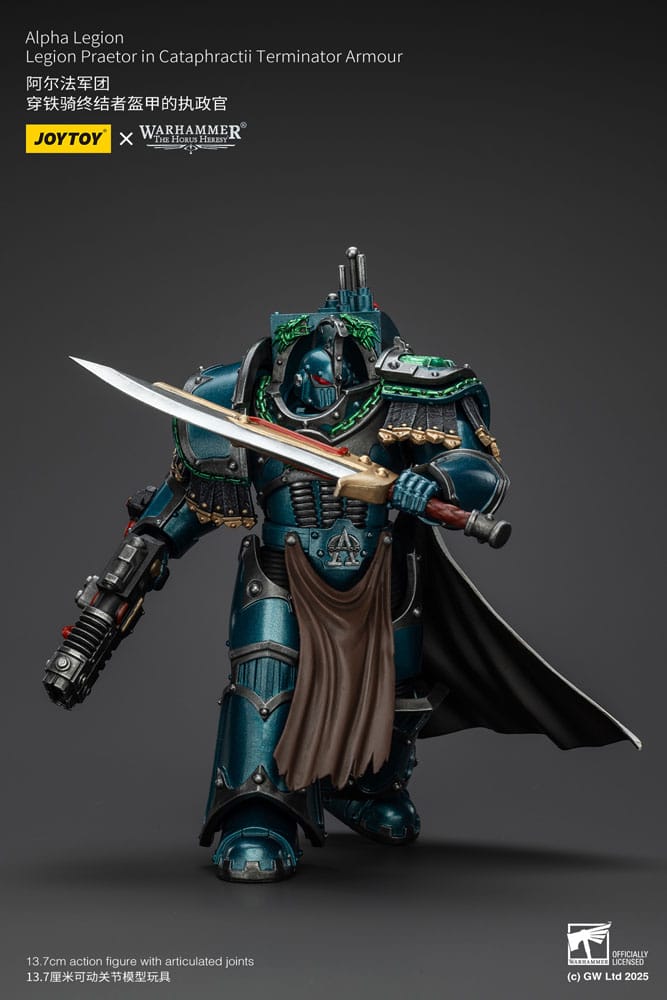 Warhammer The Horus Heresy Action Figure Alpha Legion Legion Praetor in Cataphractii Terminator Armour 18 cm - MangaShop.ro