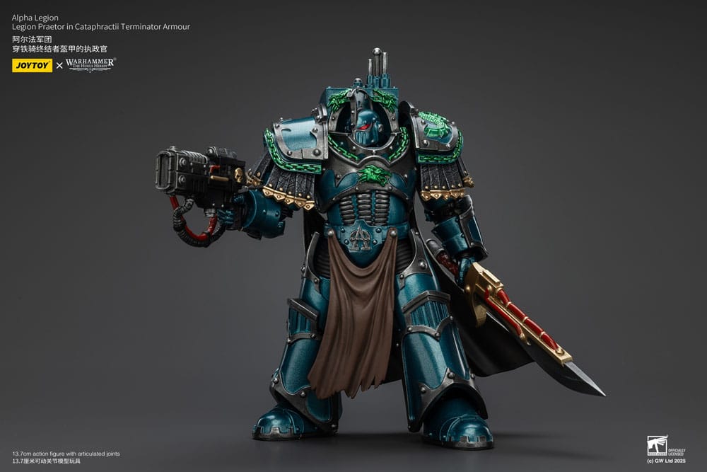 Warhammer The Horus Heresy Action Figure Alpha Legion Legion Praetor in Cataphractii Terminator Armour 18 cm - MangaShop.ro