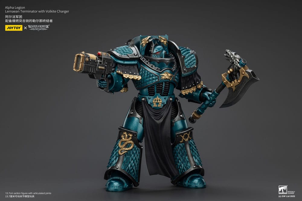 Warhammer The Horus Heresy Action Figure Alpha Legion Lernaean Terminator with Volkite Charger 20 cm - MangaShop.ro