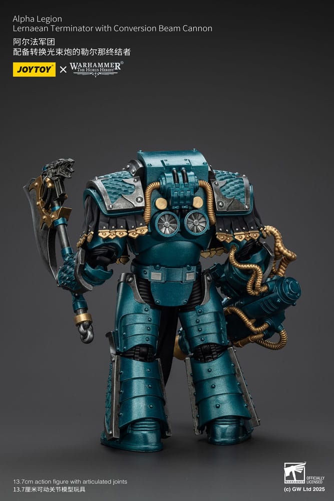 Warhammer The Horus Heresy Action Figure Alpha Legion Lernaean Terminator with Conversion Beam Cannon 20 cm - MangaShop.ro