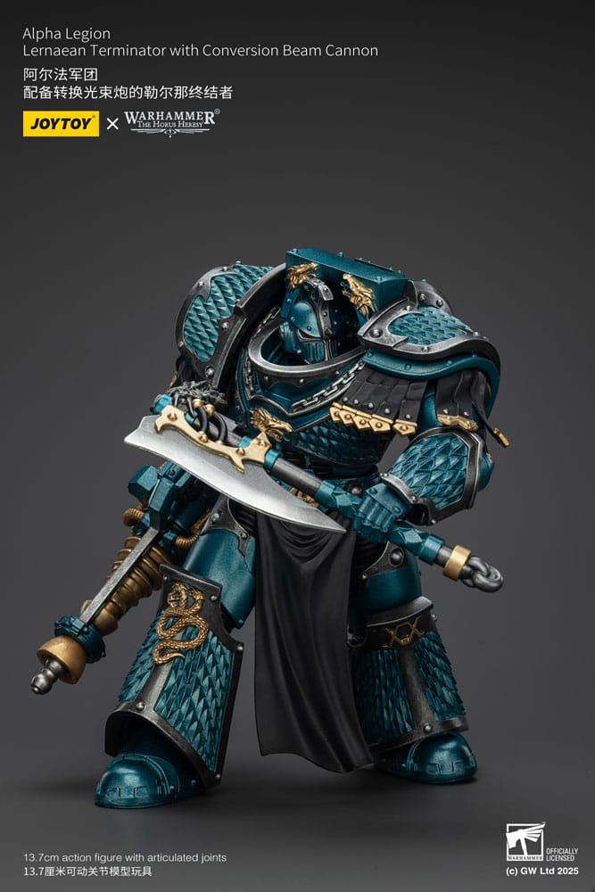 Warhammer The Horus Heresy Action Figure Alpha Legion Lernaean Terminator with Conversion Beam Cannon 20 cm - MangaShop.ro