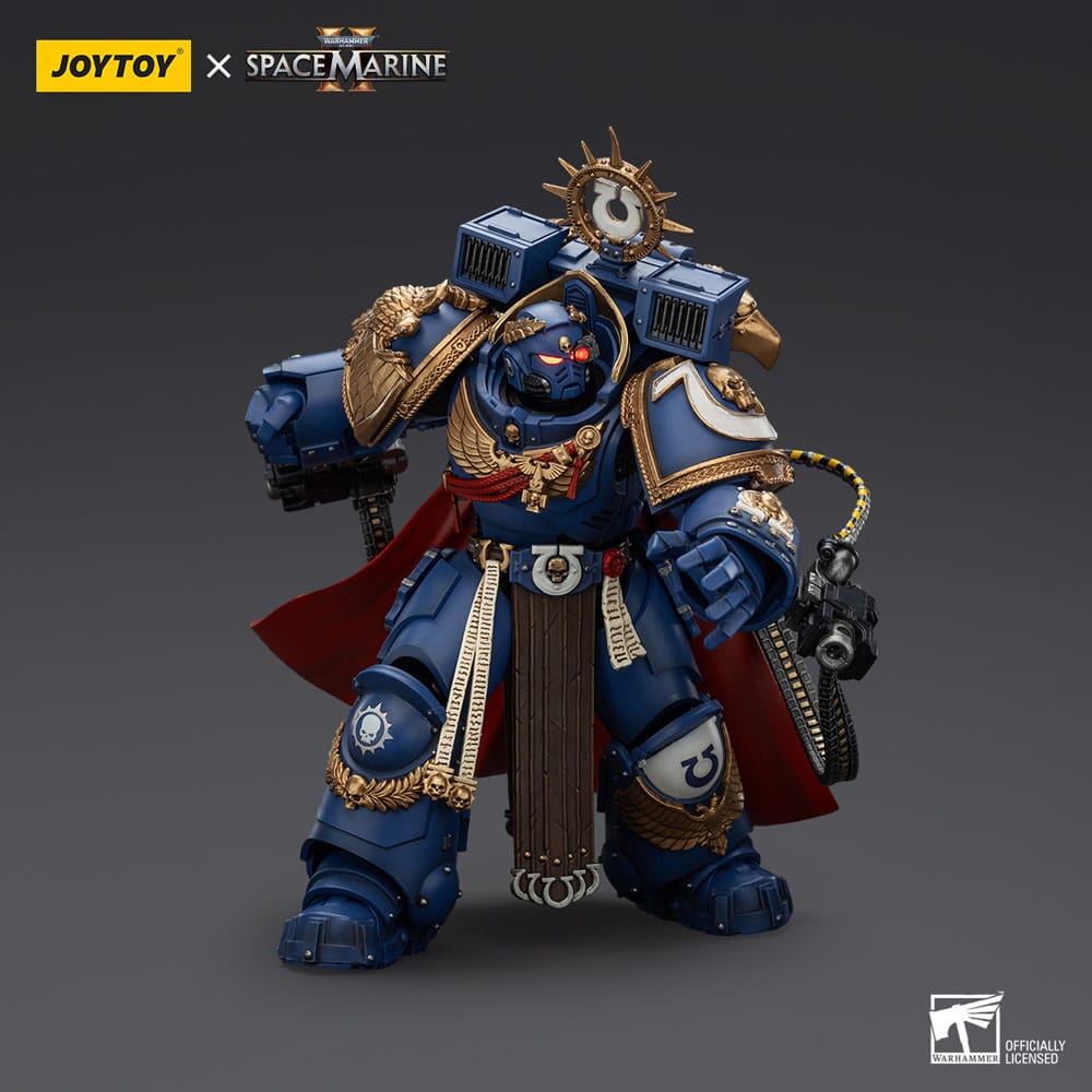 Warhammer 40k Action Figure Ultramarines Marneus Calgar Chapter Master with MKX Gravis Armour and Gauntlets of Ultramar 20 cm - MangaShop.ro