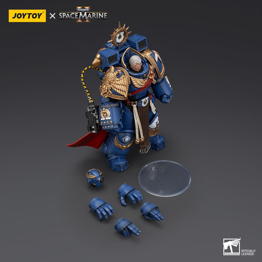 Warhammer 40k Action Figure Ultramarines Marneus Calgar Chapter Master with MKX Gravis Armour and Gauntlets of Ultramar 20 cm - MangaShop.ro