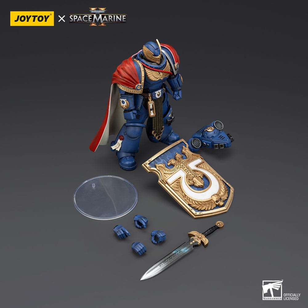 Warhammer 40k Action Figure Ultramarines Victrix Honour Guardwith Storm Shield And Power Sword 20 cm - MangaShop.ro