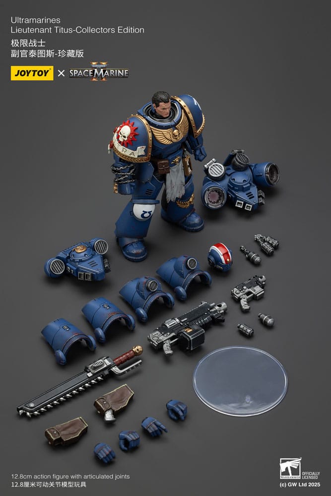 Warhammer 40,000: Space Marine 2 Action Figure Ultramarines Lieutenant Titus Collectors Edition 13 cm - MangaShop.ro
