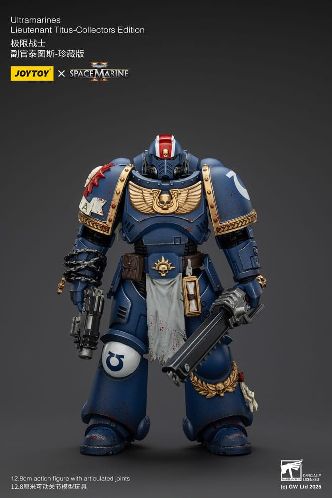 Warhammer 40,000: Space Marine 2 Action Figure Ultramarines Lieutenant Titus Collectors Edition 13 cm - MangaShop.ro