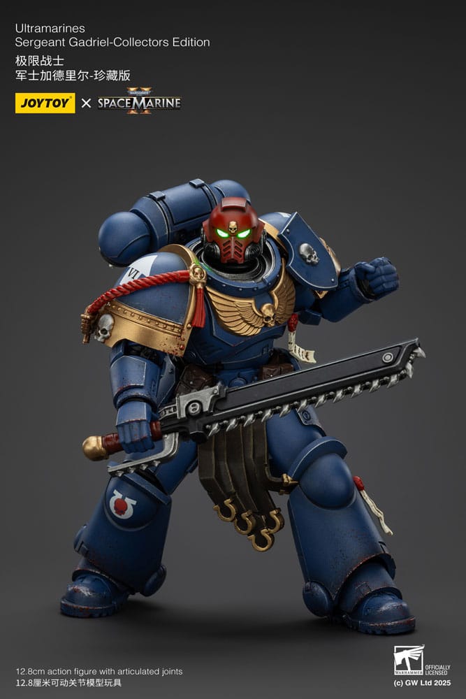 Warhammer 40,000: Space Marine 2 Action Figure Ultramarines Sergeant Gadriel Collectors Edition 13 cm - MangaShop.ro