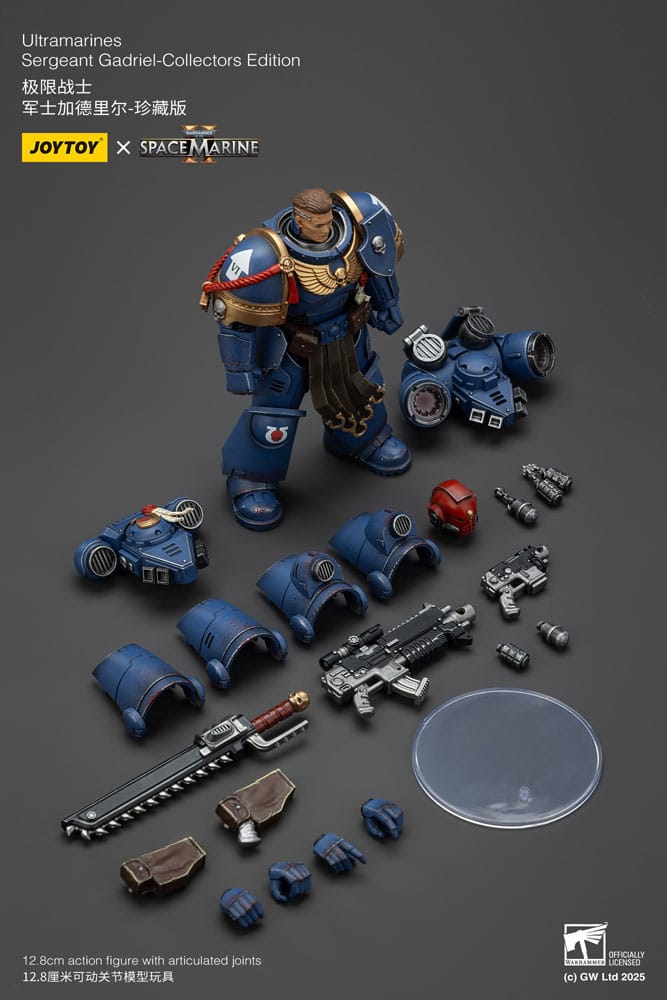 Warhammer 40,000: Space Marine 2 Action Figure Ultramarines Sergeant Gadriel Collectors Edition 13 cm - MangaShop.ro