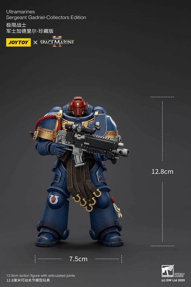 Warhammer 40,000: Space Marine 2 Action Figure Ultramarines Sergeant Gadriel Collectors Edition 13 cm - MangaShop.ro