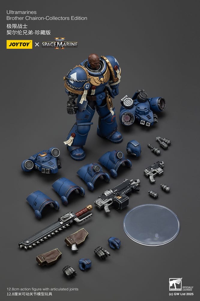 Warhammer 40,000: Space Marine 2 Action Figure Ultramarines Brother Chairon Collectors Edition 13 cm - MangaShop.ro