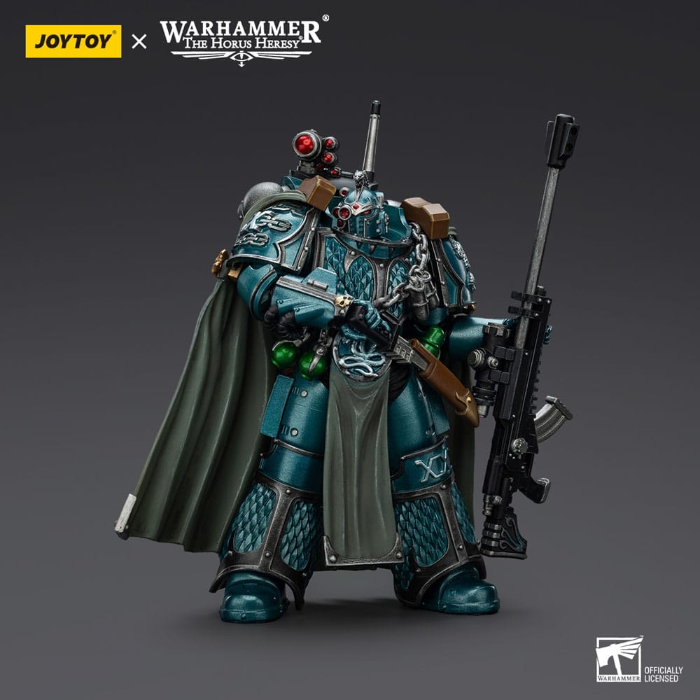 Warhammer The Horus Heresy Action Figure Alpha Legion Exodus The One who is Many With Sniper Rifle And Power Dagger 20 cm - MangaShop.ro