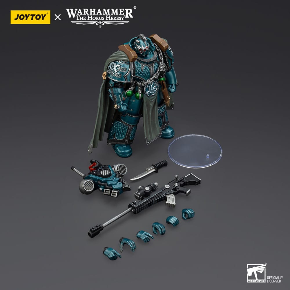 Warhammer The Horus Heresy Action Figure Alpha Legion Exodus The One who is Many With Sniper Rifle And Power Dagger 20 cm - MangaShop.ro