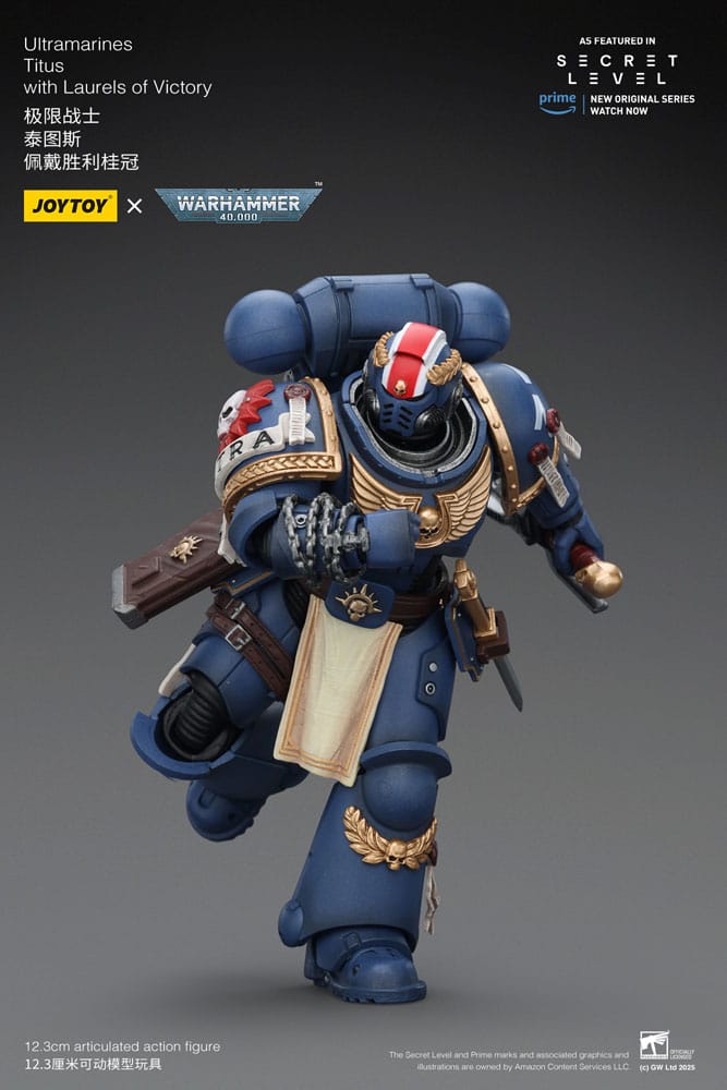 Warhammer 40,000 Action Figure Ultramarines Titus with Laurels of Victory 13 cm - MangaShop.ro