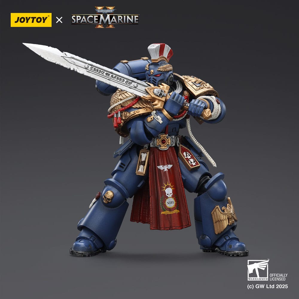 Warhammer 40,000: Space Marine 2 Action Figure Ultramarines Relic Primus Armourwith Plasma Pistol and Combat Blade 13 cm - MangaShop.ro