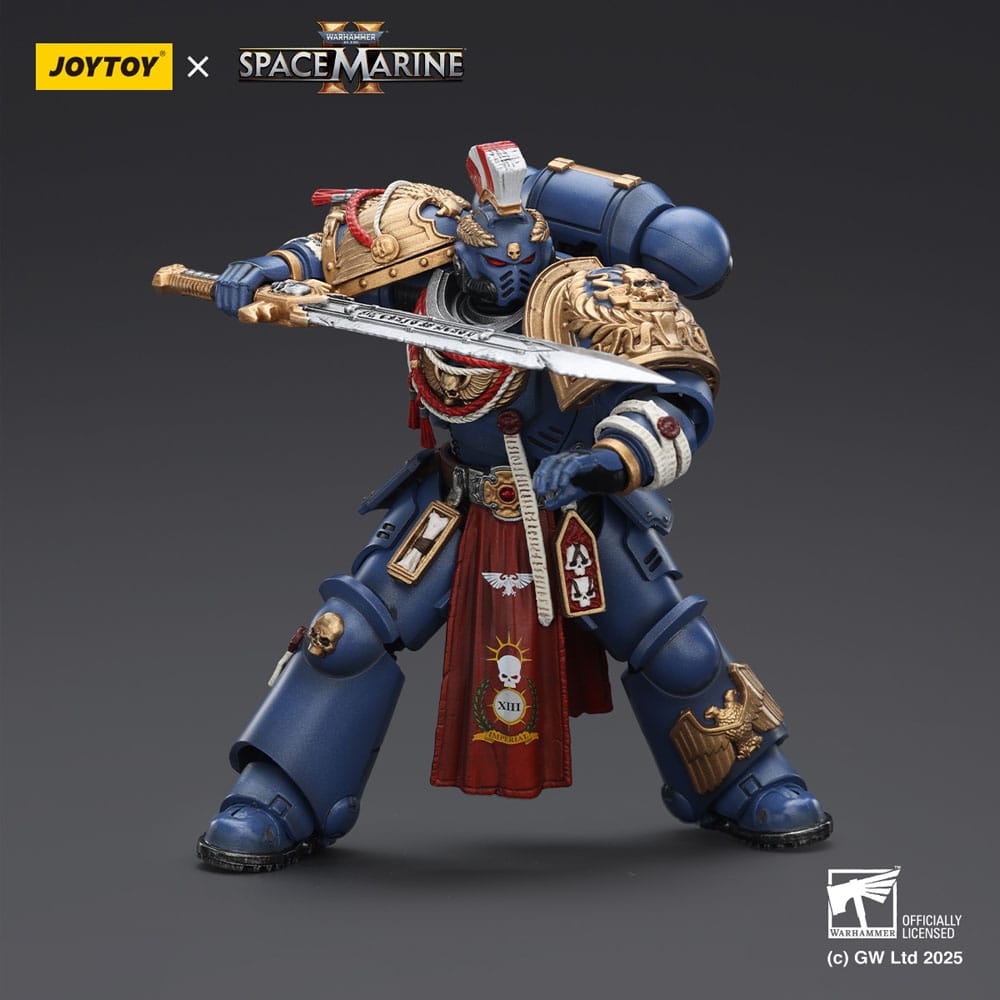 Warhammer 40,000: Space Marine 2 Action Figure Ultramarines Relic Primus Armourwith Plasma Pistol and Combat Blade 13 cm - MangaShop.ro