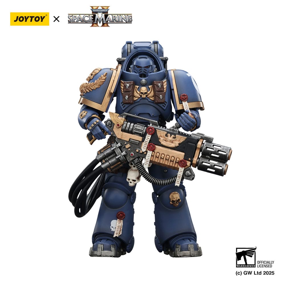 Warhammer 40,000: Space Marine 2 Action Figure Ultramarines Heavy Artificer Armor with Relic Multi-Melta 13 cm - MangaShop.ro